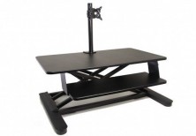 Elevar Maxishift. Single X Stand With Monitor Arm. Black Or White
